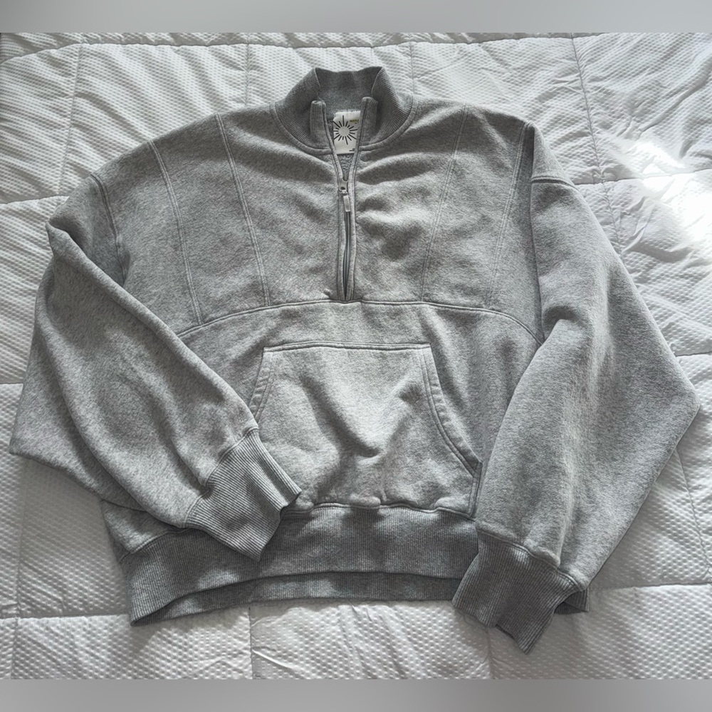 Aerie Half Zip Sweatshirt🩶